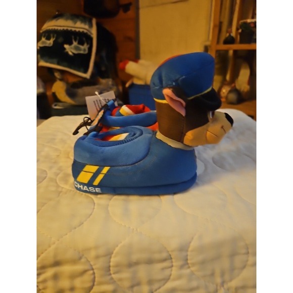 PAW PATROL Slippers Size 5-6 Toddler Boy Chase Marshall Nick‎ Jr NEW - Picture 1 of 6